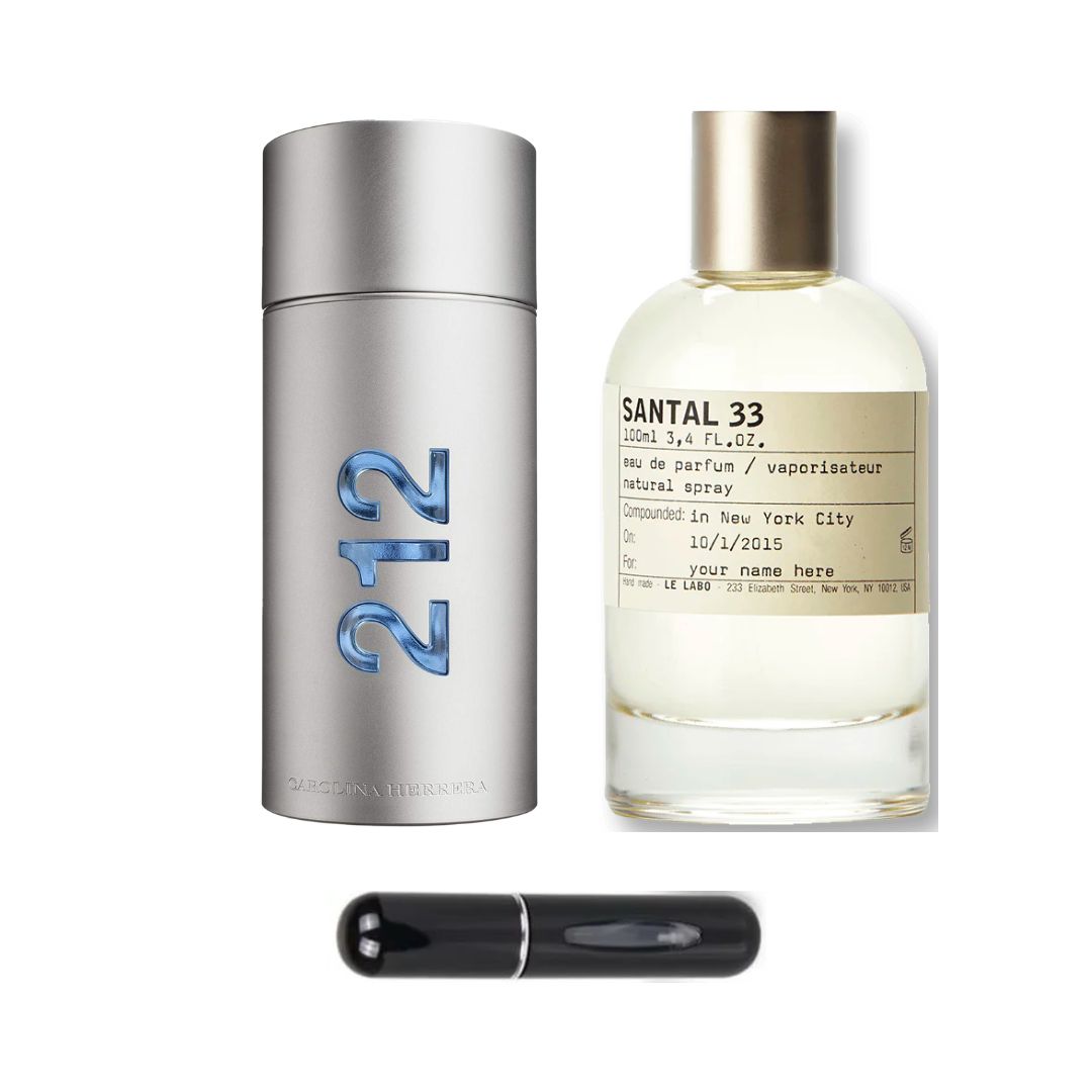 PERFUMES212 MEN + SANTAL 33 + PERFUMERO